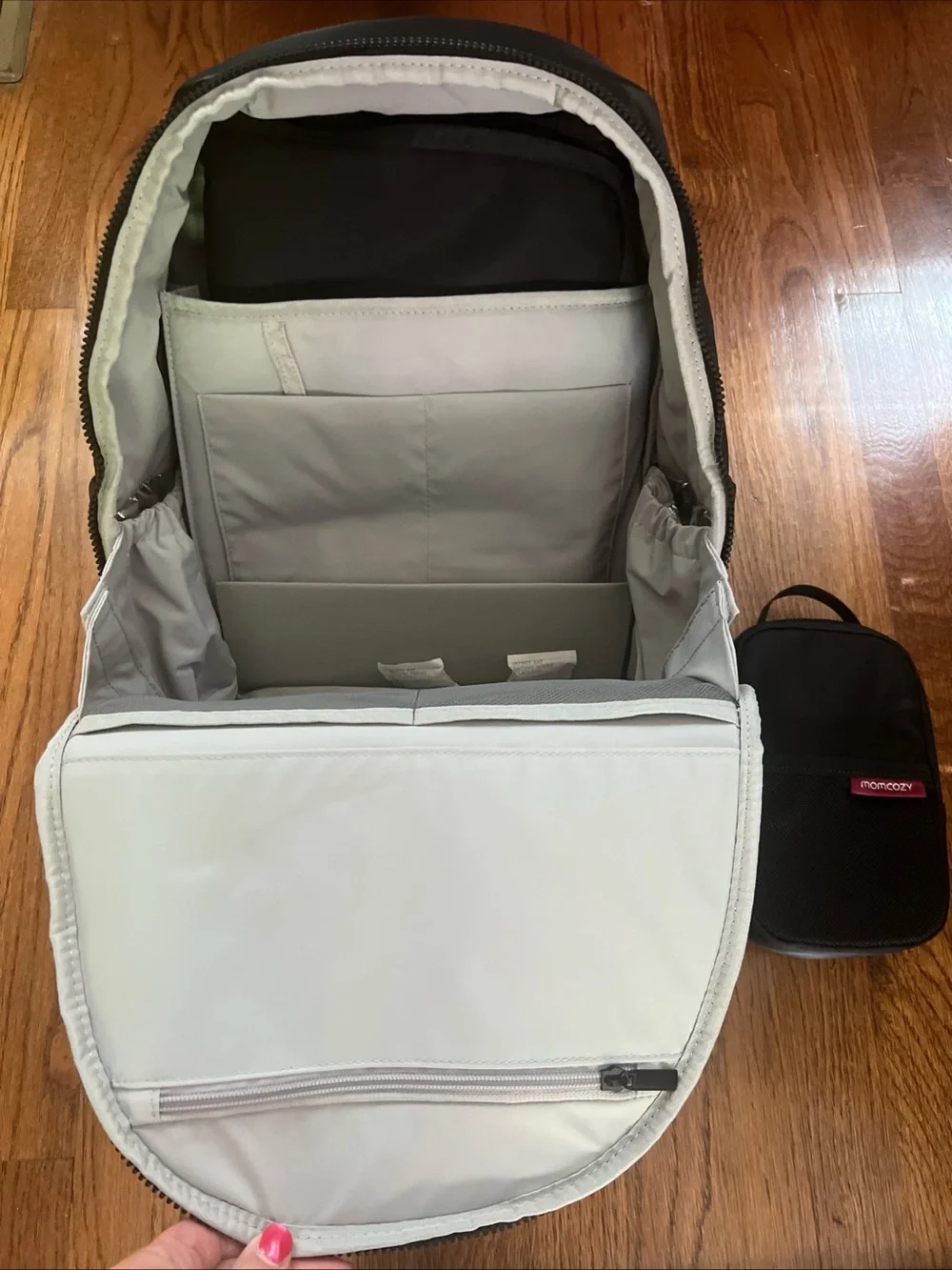 Momcozy go easy Black Baby Bag Backpack - Spacious, Organized Carry